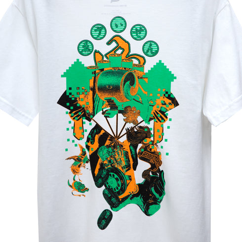 Evisen Replicant Drum T-Shirt White 173720052 Degli Uberti